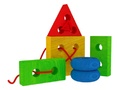 Пирамидка деревянная "Геометрик. Цвета и формы" (остатки)