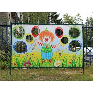 Баннер для метания «Клоун» 1,2*2м с каркасом